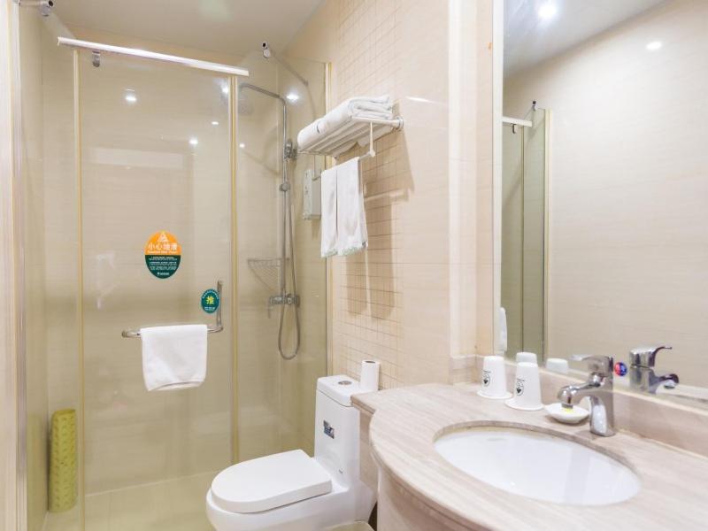 Greentree Inn Jiangsu Suzhou Kunshan High Speed Rail Station Hengshan Road Express Hotel Dış mekan fotoğraf